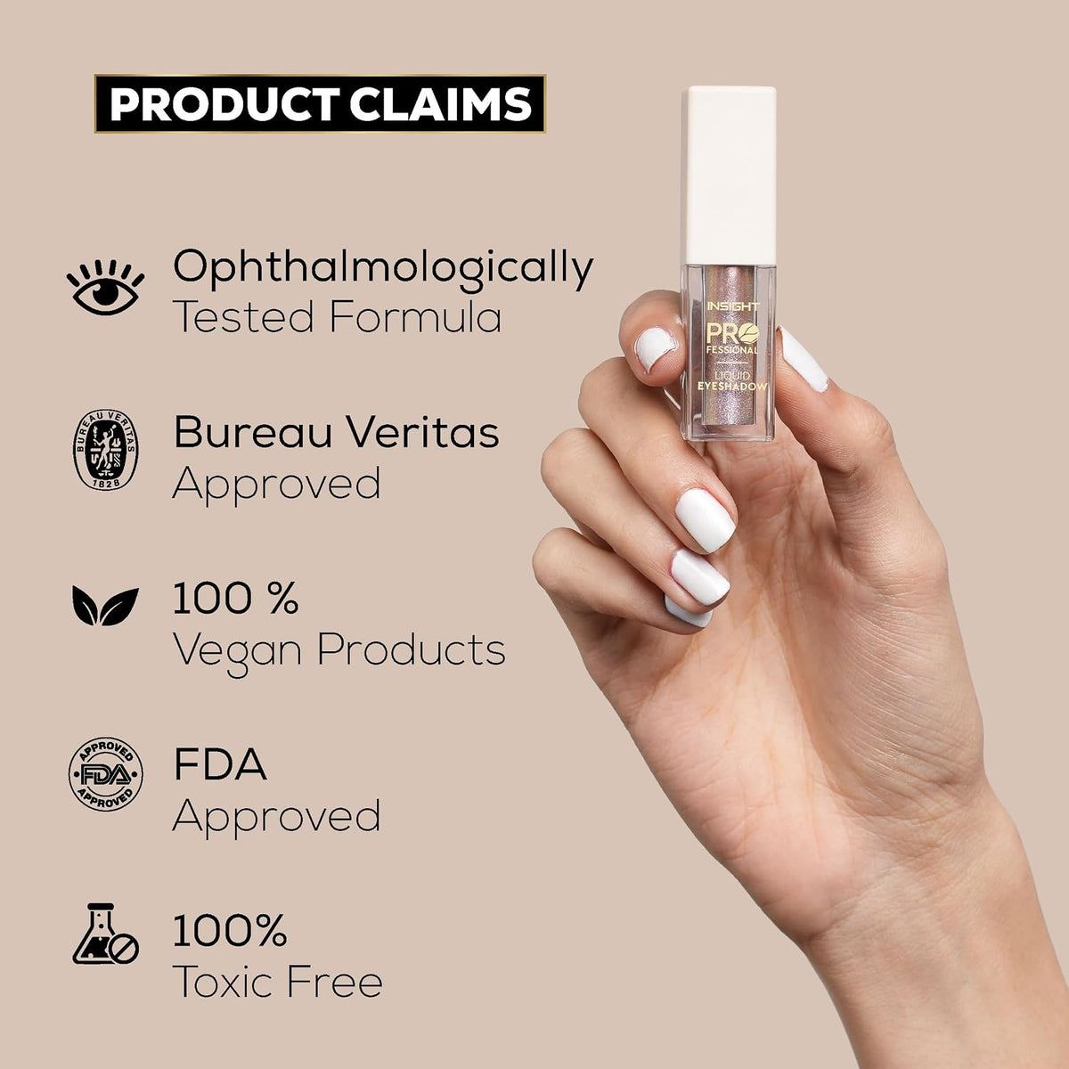 INSIGHT Professional Liquid Eyeshadow - (Stellar) | Light Weighted Formula | Infused with Skincare Ingredients | Water Resistant Pigment | High Shine Shimmers (5g)