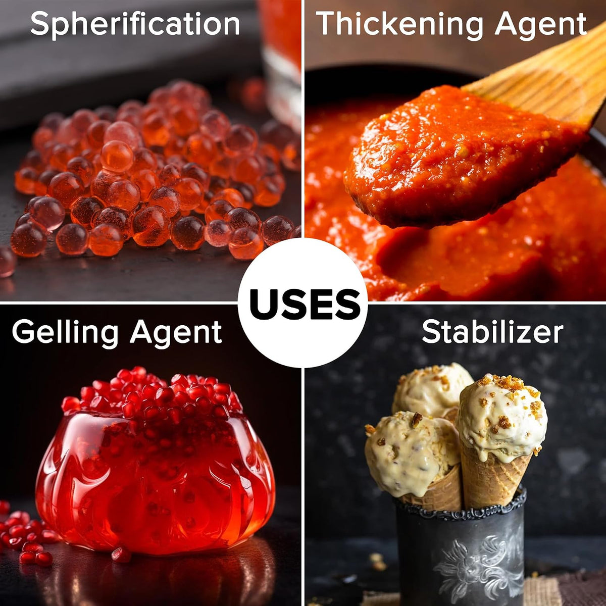 Urban Platter Sodium Alginate Powder, 50g [Food Grade | Molecular Gastronomy | Thickening Agent | Stabilizing Agent | Spherification]