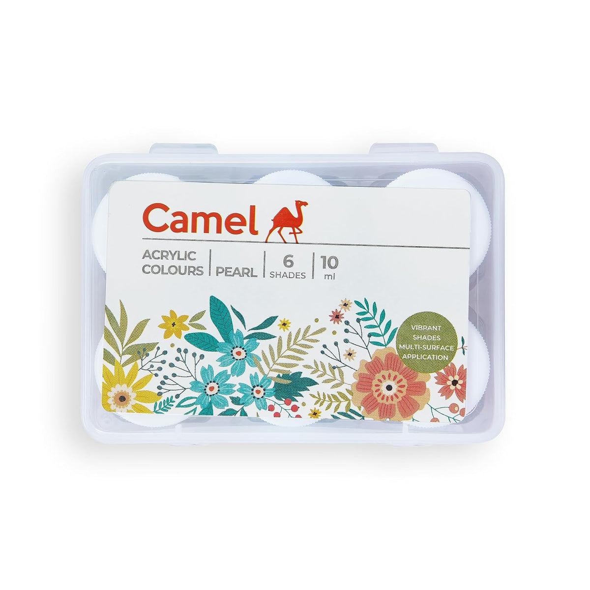 Camel Kokuyo Fabrica Acrylic Pearl Color - 10 ml Each, 6 Shades