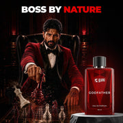 Beardo Godfather Eau De Parfum | Aromatic, Spicy Perfume For Men Long Lasting | Date Night Fragrance, Body Spray For Men, 100Mlx2 | Gift for men | Gift For Friends