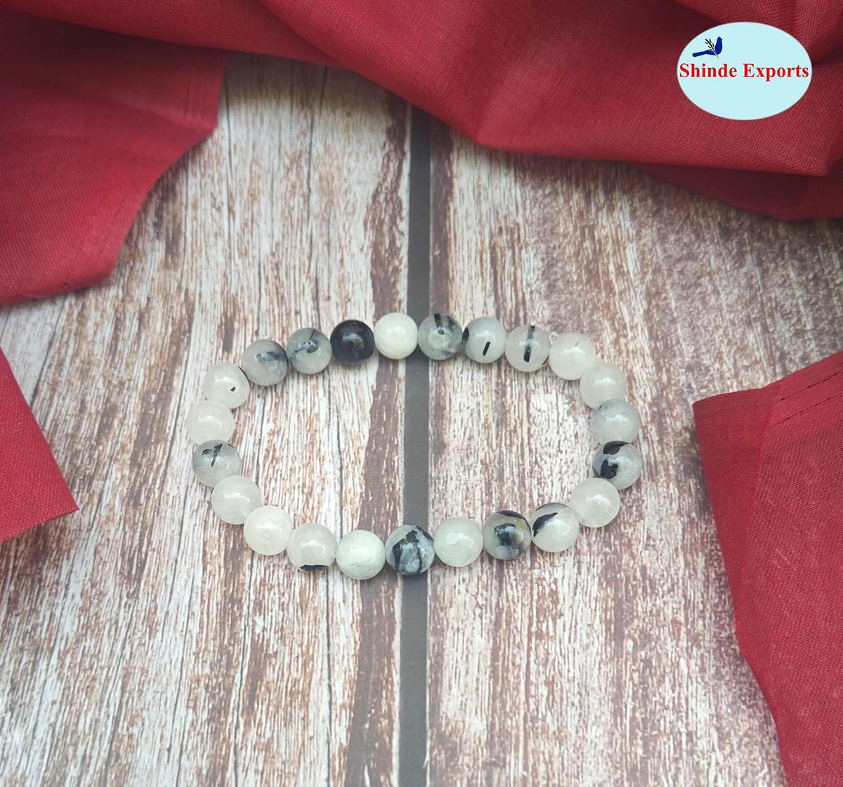 SHINDE EXPORTS Natural Rutile Gemstone Bracelet for men and women