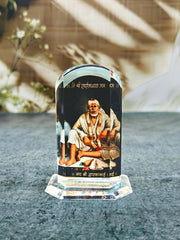 SHINDE EXPORTS sai Baba Acrylic car Dashboard Idol Cum Desk Stand 3.5 inches (Dwarkamai)