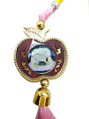 SHINDE EXPORTS Lord Mahadev Multicolor Car Hanging (Gold Apple Design)