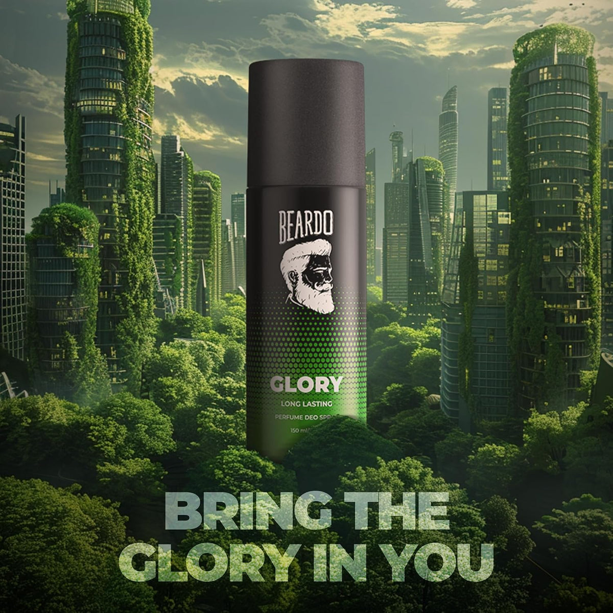 BEARDO PERFUME DEO SPRAY - Glory, 150ml | Get compliments with Long lasting Fougere, Aromatic Deodorant Brand | Gift for men | Gift For Friends