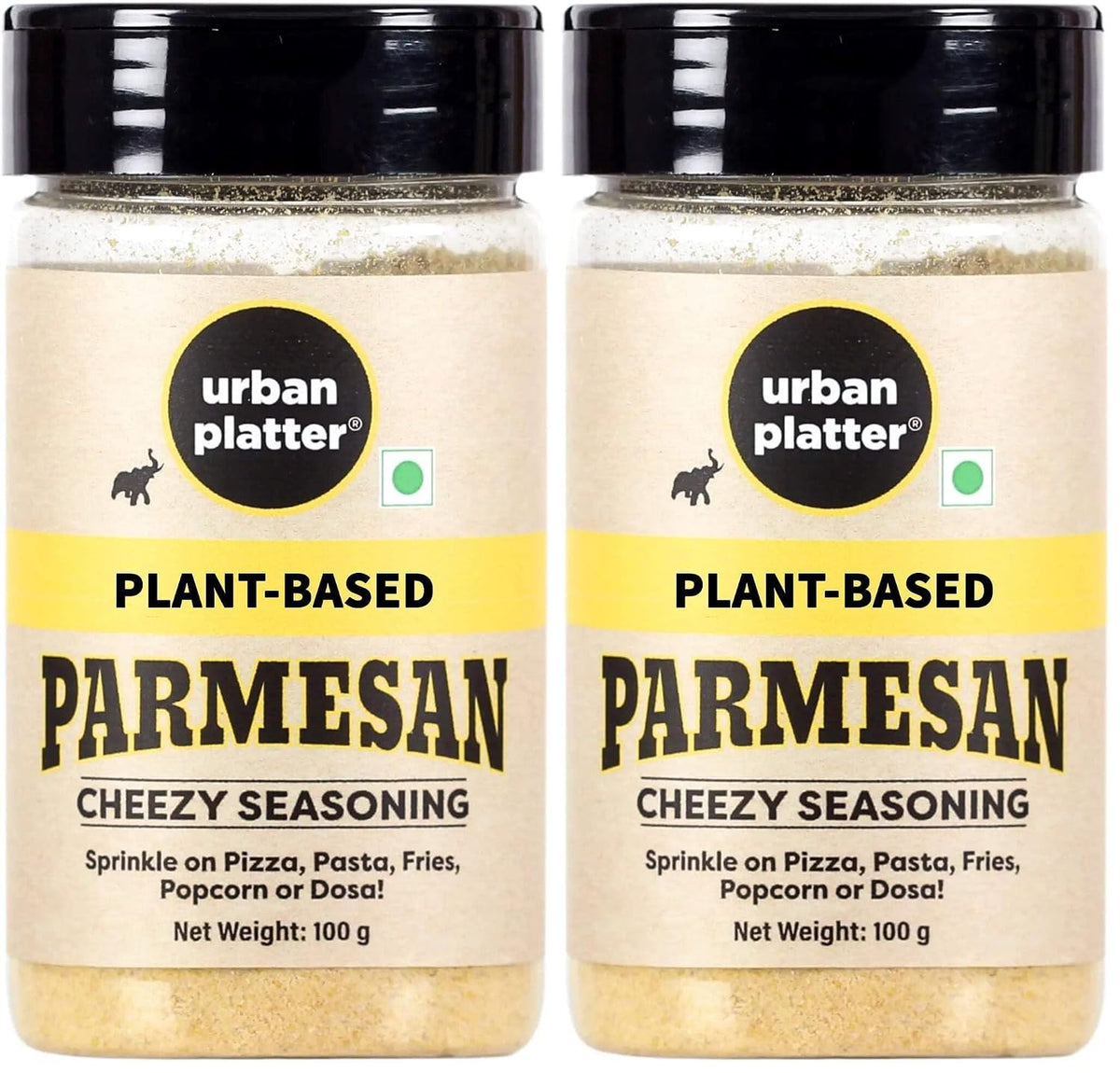 Urban Platter Parmesan Style Seasoning, 100g (Savoury Umami Sprinkle | Clean-Label | Ideal for Pasta, Salads, Snacks) (Pack of 2)