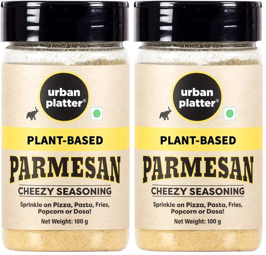 Urban Platter Parmesan Style Seasoning, 100g (Savoury Umami Sprinkle | Clean-Label | Ideal for Pasta, Salads, Snacks) (Pack of 2)