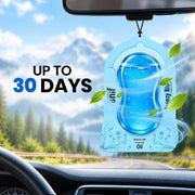 The Old Natural Car Air Freshener Hanging – Snif Gel Car Perfume, Essential Oil Based Long Lasting Car Fragrance (30–45 Days), Odor Eliminator Auto Air Freshener for Car – Breezy Blue
