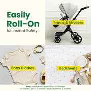 Mother Sparsh Natural Mosquito Repellent Fabric Roll-on for Babies, 3-Way Protection from Mosquitoes, Fleas and Ants (12ml, Pack of 2)