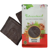 IndianJadiBooti Kala Kattha (50g Pack of 2) | Pure Black Cutch (Acacia Catechu) | Sabut Batti (Whole) | Edible Paan Katha for Throat Relief & Oral Hygiene | Khadir/Kaath | Natural Astringent
