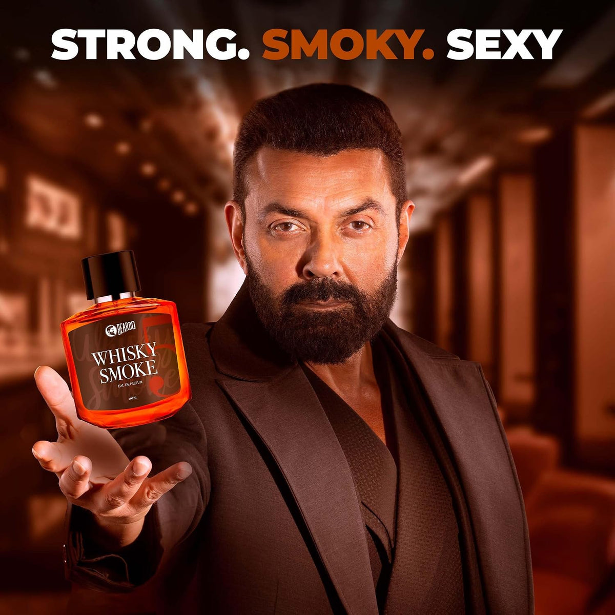 BEARDO Whisky Smoke Perfume For Men, 100Ml X 2 | Eau De Parfum | Strong Long Lasting Perfume| Spicy, Woody Oudh | Body Spray | Gift For Husband And Boyfriend |Gift For Friends