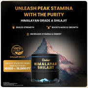 Dabur Himalayan Shilajit/Shilajeet Resin - 20g (10g x 2) | 250mg per serving | Boosts Muscle Growth & Stamina | 100% Ayurvedic | Grade A shilajit sourced from the Himalayas up to 19,000 ft
