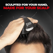 Beardo Advance Scalp Massager & Detangling Hair Brush for Men | Men Accessories | Soft Silicone Bristles for Dry Massage, Oil & Shampoo | Hair comb (Set of 2)