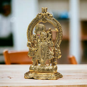 KridayKraft Aluminium Hindu God Sri Shrinathji Nathdwara Idol Sculpture Statue Murti,Dwarkadhish Idol for Puja