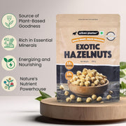 Urban Platter Exotic Hazelnuts, 500g, (Protein & Fiber Rich, For Confectionery, Baking, Nut Pastes & Dessert)