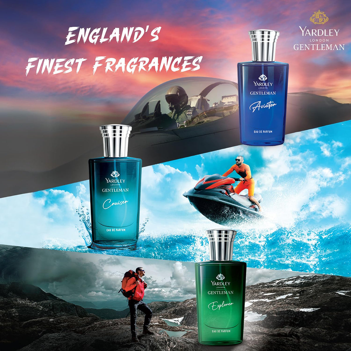 Yardley London Liquid Eau De Parfum Gift Set for Men,30 ml (Pack of 3)