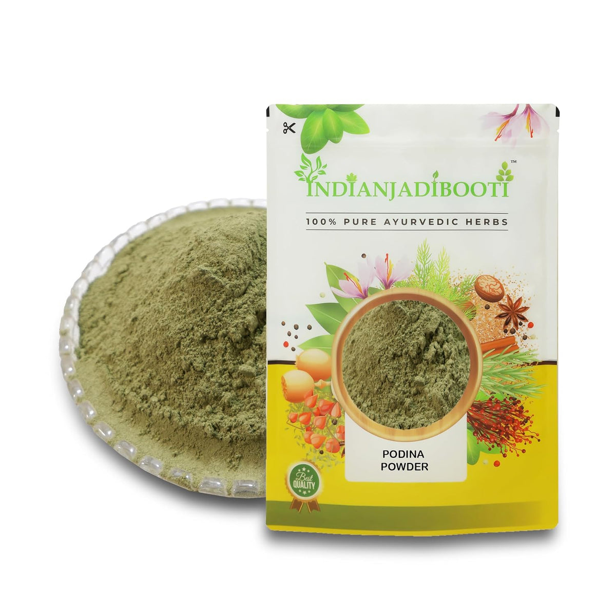 IndianJadiBooti Podina Mint Powder, 900 Grams Pack