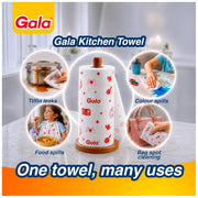 Gala Reusable Kitchen Towel Roll (Anti-Bacterial,80 Washable Wipes per Sheet)
