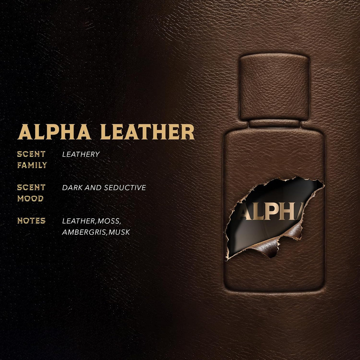 BEARDO Alpha Leather Elixir 30ml | Extrait De Parfum | Leathery Perfume For Men | Long Lasting Perfume | Premium Gift For Man | Gift For Husband | Boyfriend