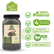 Yaa Natural Raw Chai seed Rich Omega-3, Protein in Calcium & Fiber,and Antioxidant & Weight Management 100% Natural Quality (