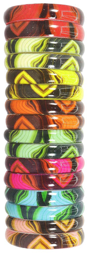 NMII Glass With Texture Pattern Design Kada Set For Women and Girls