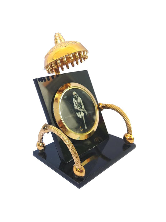 SHINDE EXPORTS Acrylic Sai Baba Car Dashboard Beautiful Stand- Multi Color, Medium