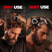 Beardo Advance Scalp Massager & Detangling Hair Brush for Men | Men Accessories | Soft Silicone Bristles for Dry Massage, Oil & Shampoo | Hair comb (Set of 2)
