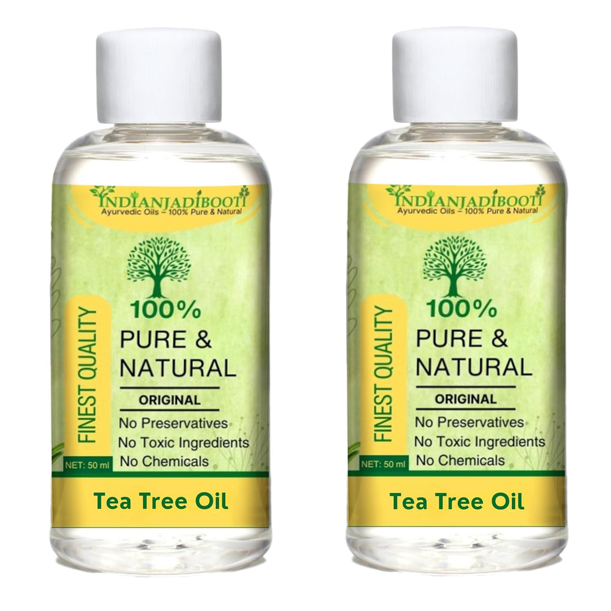 IndianJadiBooti Tea Tree Oil 50mL (Pack of 2)
