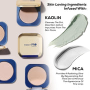 INSIGHT All Day Matte Compact Foundation - (Warm Sand) | Buildable Coverage, Flawless Finish | Lightweight, Long-Lasting Pressed Powder | Oil Control Face Makeup - 11g