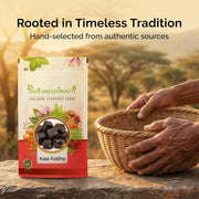 IndianJadiBooti Kala Kattha (400g Pack of 2) | Pure Black Cutch (Acacia Catechu) | Sabut Batti (Whole) | Edible Paan Katha for Throat Relief & Oral Hygiene | Khadir/Kaath | Natural Astringent