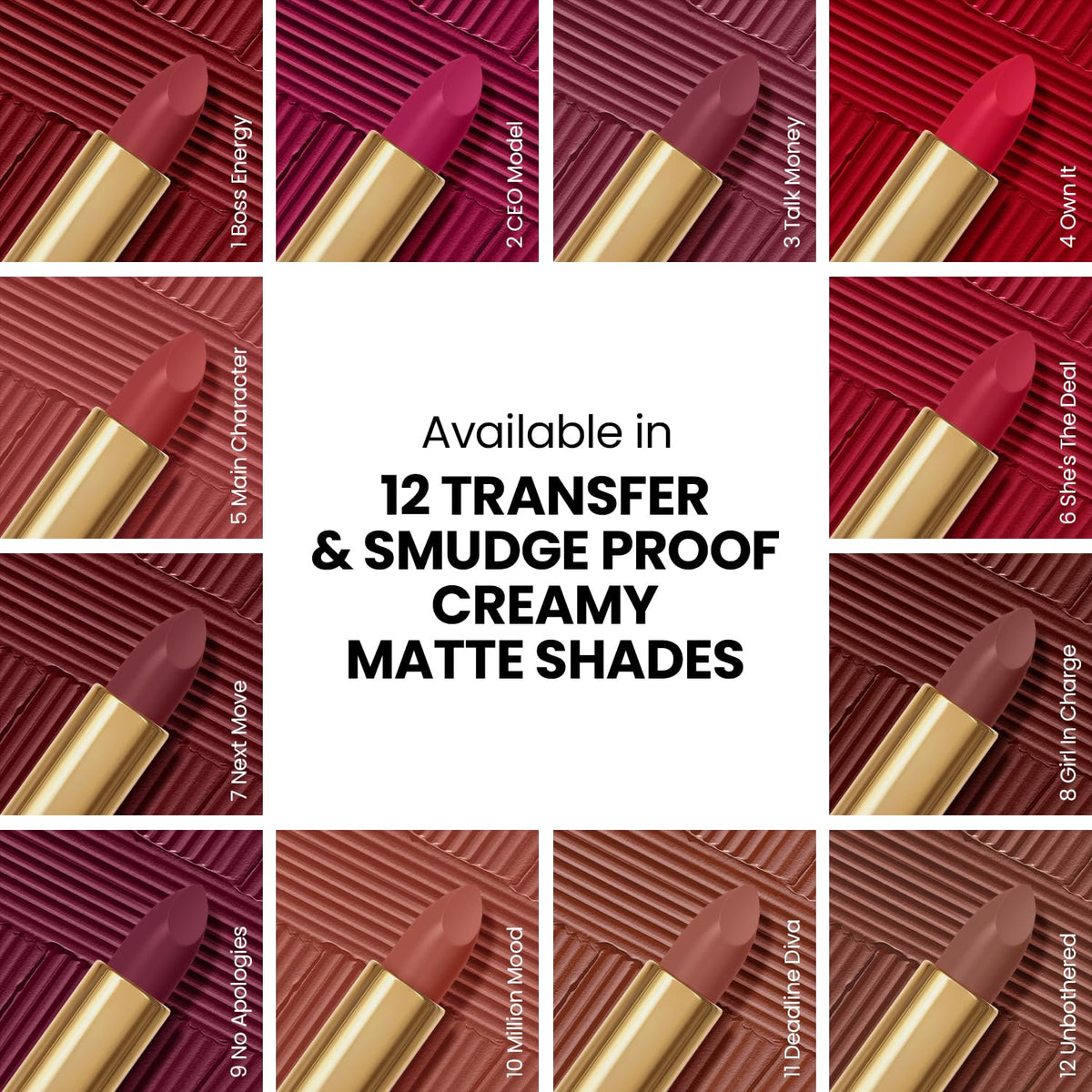 INSIGHT Cosmetics Blur Rouge Lipstick – Long Lasting | Matte Finish | Non-Transfer | Lightweight & Non-Sticky | One-Swipe Pigment (Ceo Move) – 4.2g
