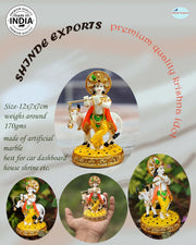 SHINDE EXPORTS Krishna with Cow Idol Statue murti (5 inches)