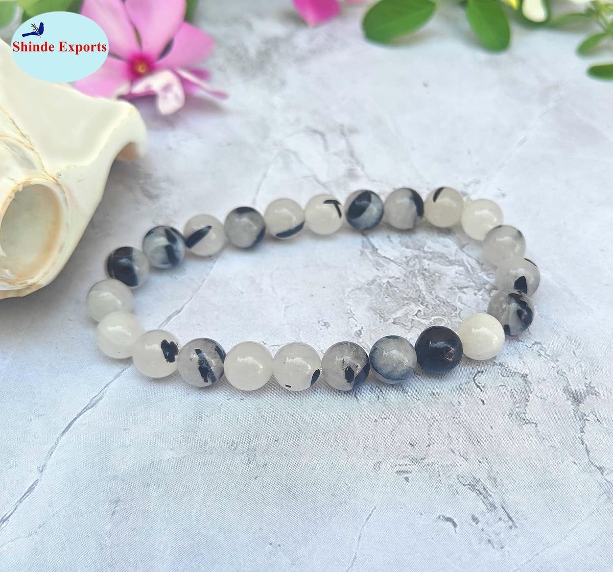 SHINDE EXPORTS Natural Rutile Gemstone Bracelet for men and women