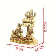 Aalayam Selveer Kuber Lakshmi Idol | Kuber Laxmi Murti | Lakshmi Kubera Statue Brass Height 12.7cm Gold Colour 1 Piece