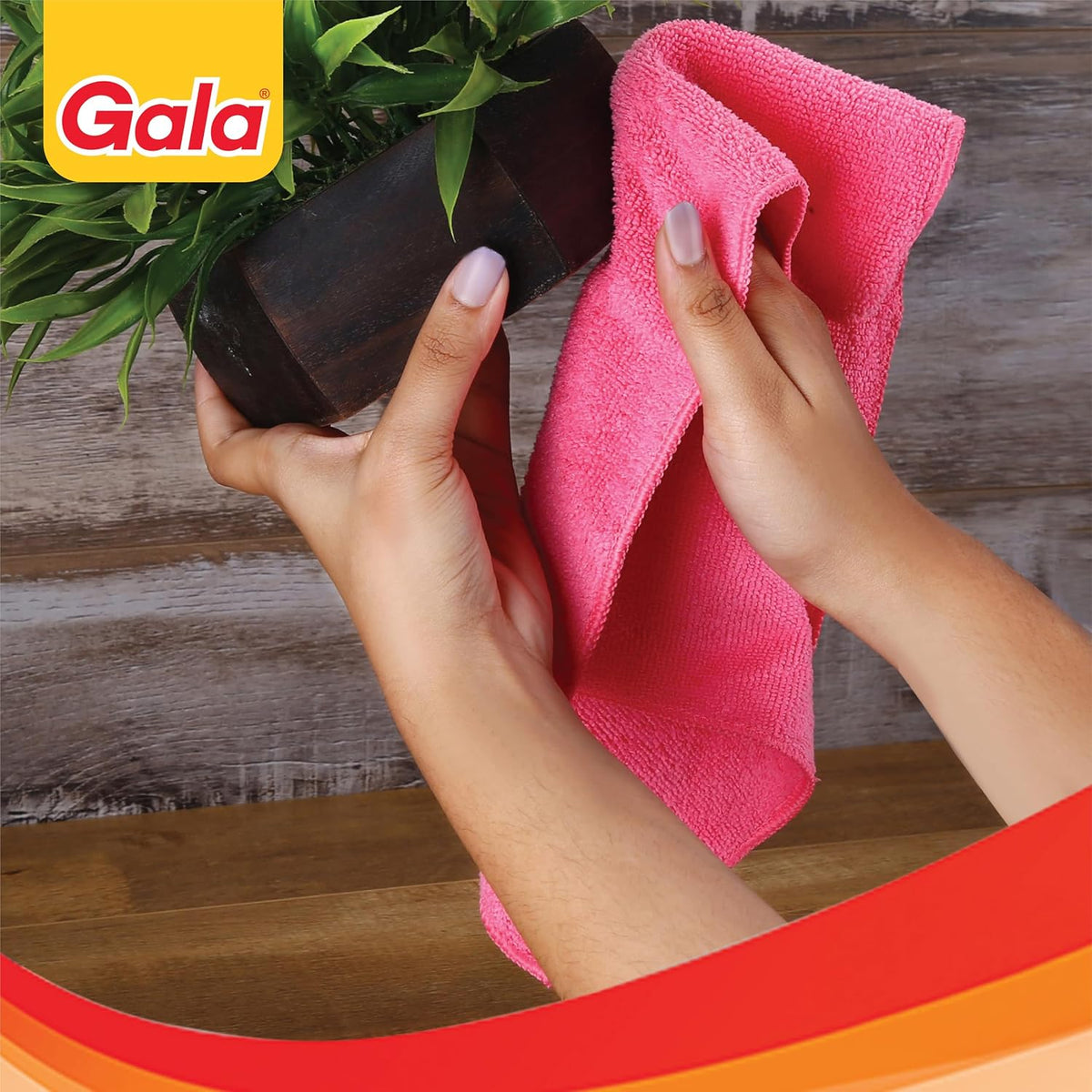 Gala Microfiber Cleaning Cloth/Towels Set of 4 Kitchen Wipes, Microfiber Cloth for car, Bike Cleaning and Home Cleaning, Glass Cleaning Cloth, (Multicolor)