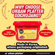 Urban Platter Korean Gochujang Paste 500g (Fermented Chilli Paste | Spicy-Sweet Umami | Plant-Based | For Bibimbap & Tteokbokki)