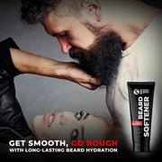 Beardo Beard Softner, 50g | Beard cream for men | Frizz-free, detangled, Shiny Beard | Vitamin E, Argan Oil based Beard Oil replacement for Itchy Stubble