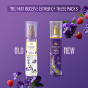 Yardley London Violet & Raspberry Fine Fragrance Mist Spray| 2X Fresh Perfume Spray For Women| 91% Naturally Derived| 135Ml