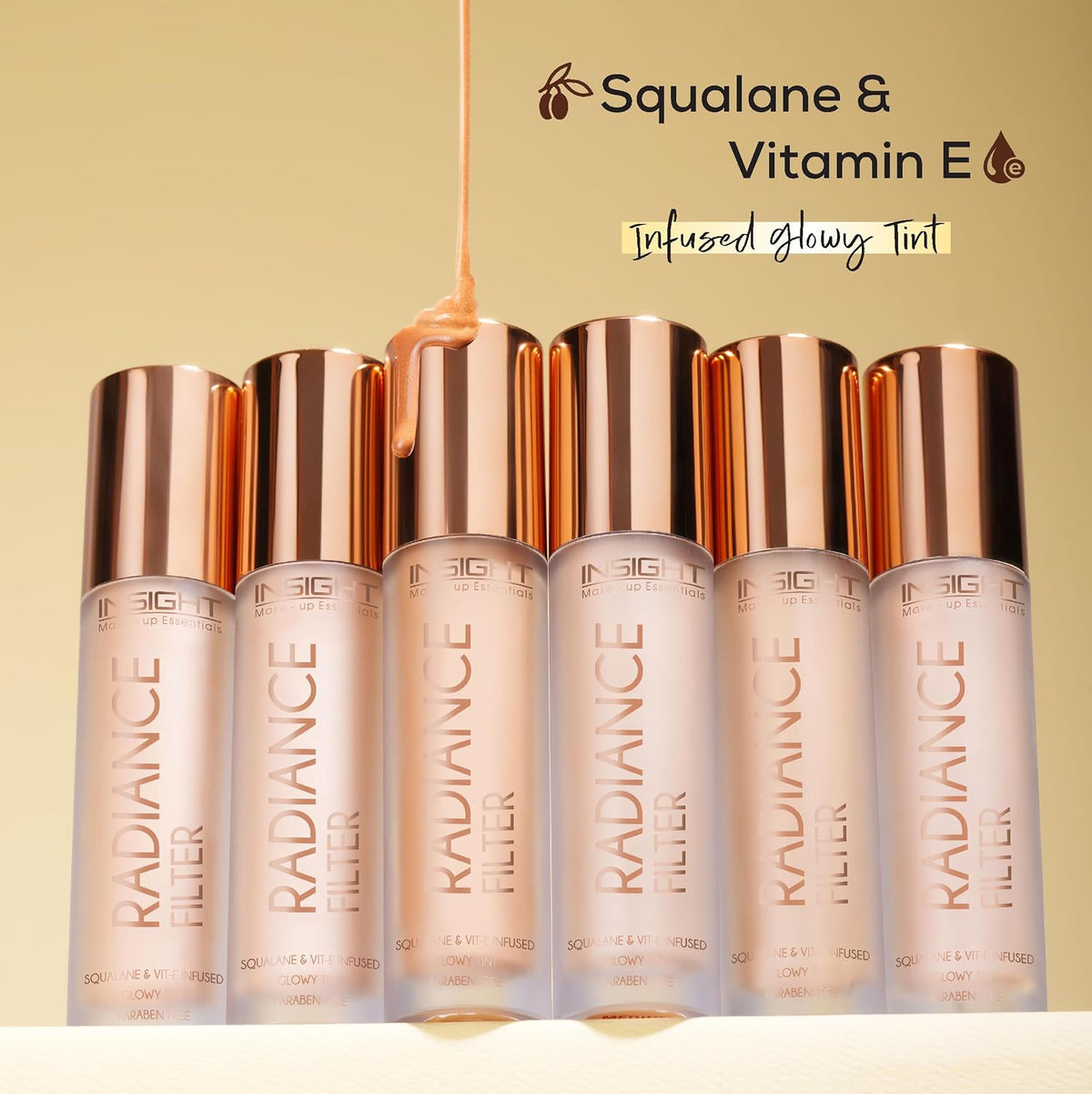 INSIGHT Radiance Filter | Radiant Finish | Infused with Squalane & Vit E | Illuminating Skin Tint Foundation | Comfortable Wear for Everyday Use - (Light) 11g