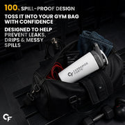 Carbamide Forte Stainless Steel Shaker for gym Bottle 800ml | Leakproof Protein Shaker Bottle with Stainless Steel Mixing Ball | Odour & Stain Resistant Gym Shaker Bottle for Protein Shakes, Creatine, BCAA & Pre-Workout
