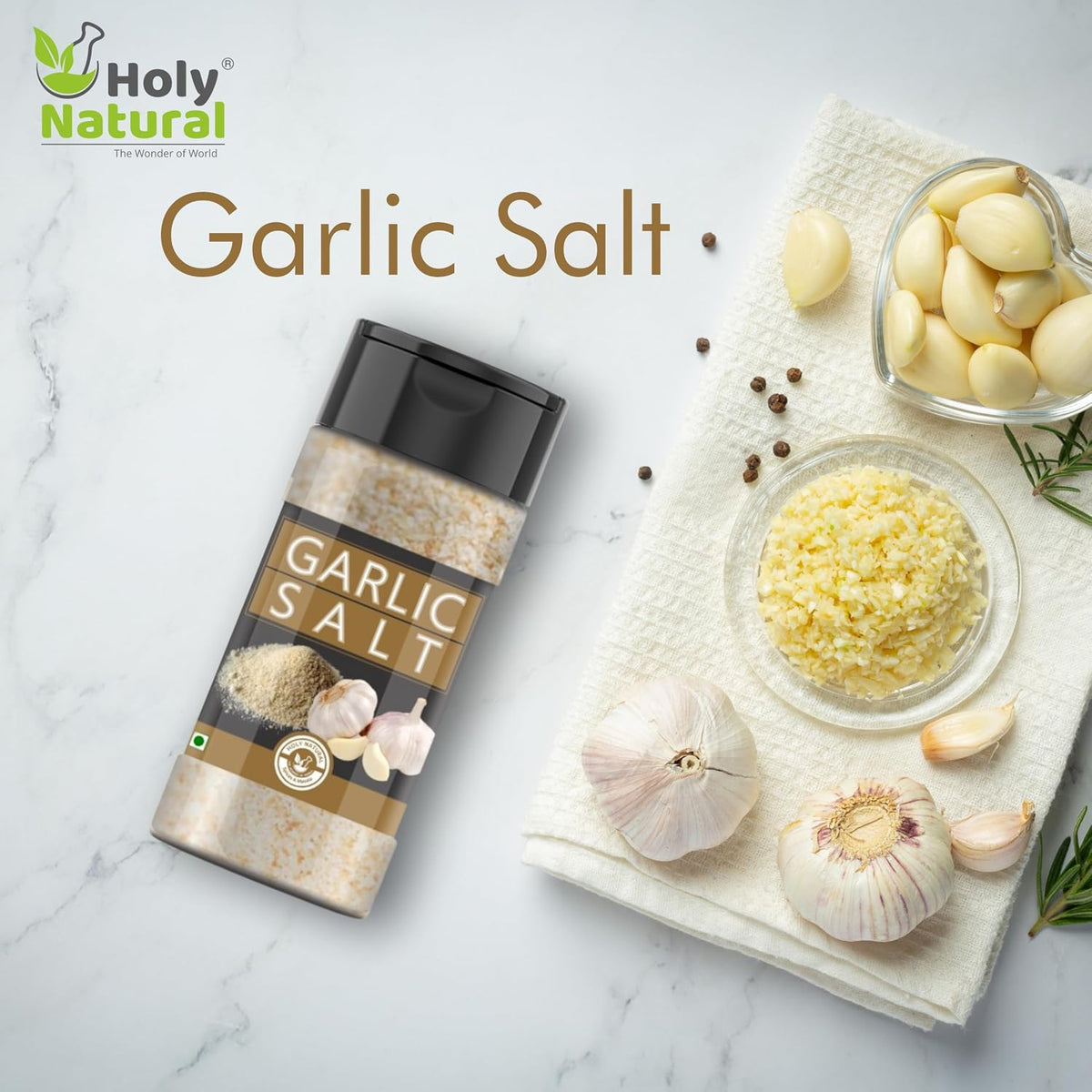 Holy Natural Garlic Salt 200 gm