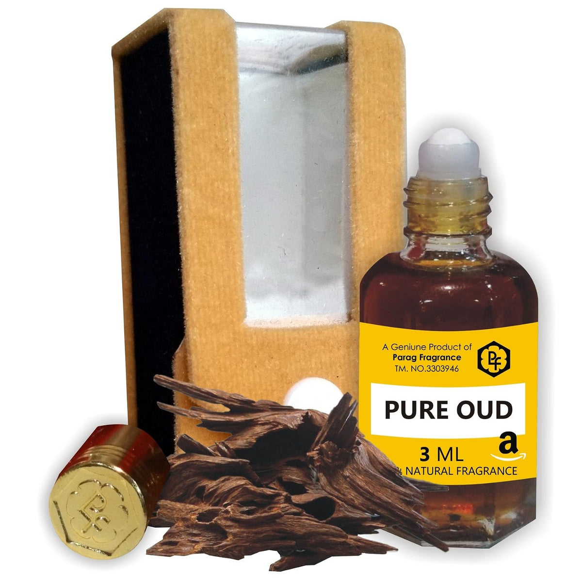 Parag Fragrances Pure Series Oud attar 3ml Alochol Free and Long Lasting Ittar