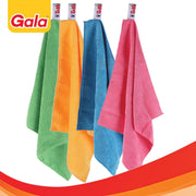 Gala Microfiber Cleaning Cloth/Towels Set of 4 Kitchen Wipes, Microfiber Cloth for car, Bike Cleaning and Home Cleaning, Glass Cleaning Cloth, (Multicolor)