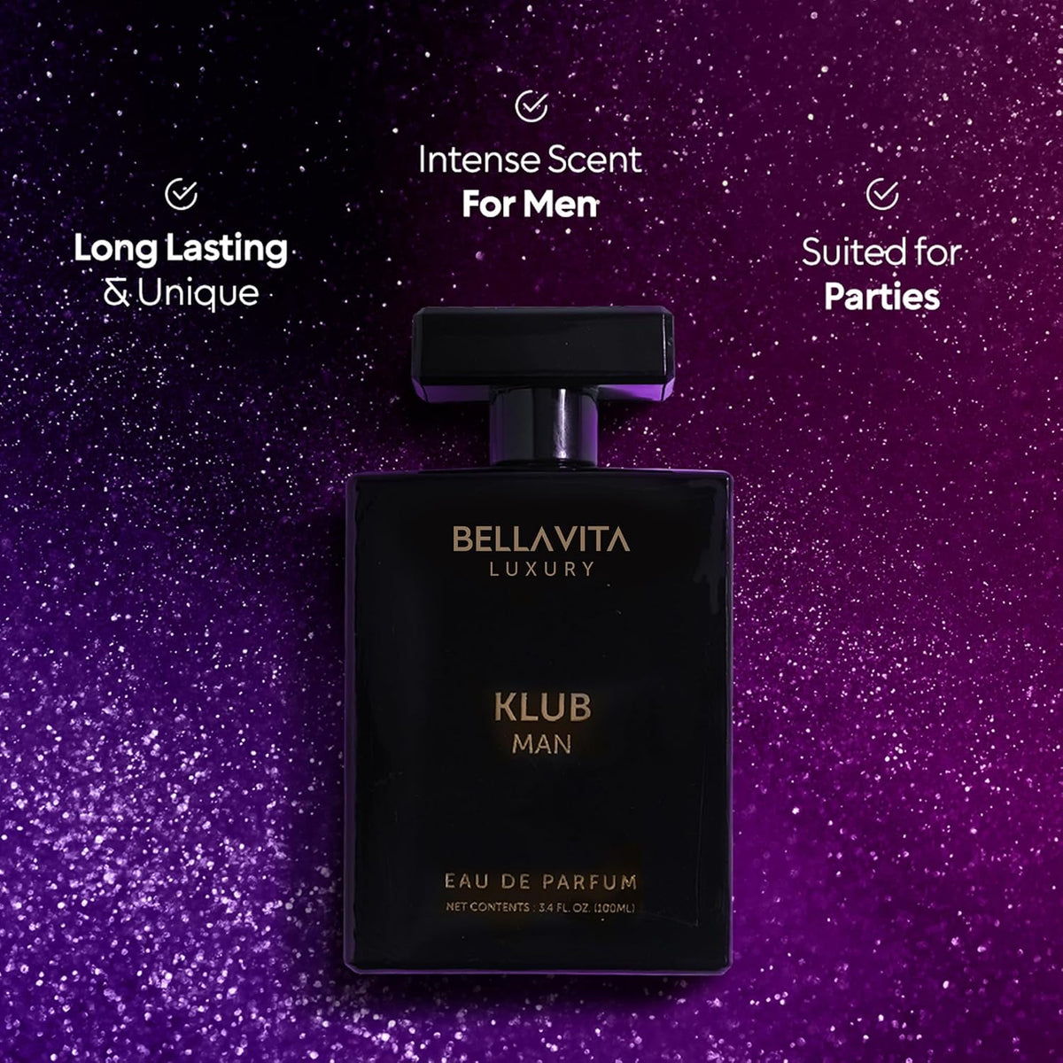 Bella Vita Luxury Unisex Adult Wood Klub Man Edp Premium Long Lasting Fragrance Spray Perfume 100Ml & Shower Gel For Deep Cleansing, Hydrating, Softer Skin With Aloe Vera 500Ml