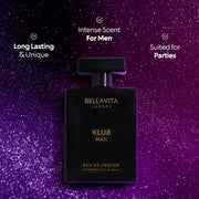 Bella Vita Luxury Unisex Adult Wood Klub Man Edp Premium Long Lasting Fragrance Spray Perfume 100Ml & Shower Gel For Deep Cleansing, Hydrating, Softer Skin With Aloe Vera 500Ml