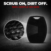 Beardo Silicone Body Scrubber Bath Brush for Men | Cleanses, Exfoliates & Removes Dead Skin | Super Soft Silicone Bristles | Lathers Well | Ergonomic No-Slip Handle, Body Scrubber for Men