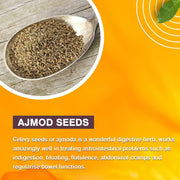 Brijbooti Ajmod 200 Gram - Ajmoda - Apium Graveolens - Celery Seeds | FSSAI, GMP, ISO Certified