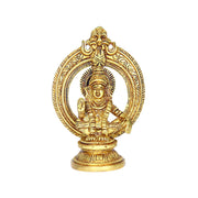 Aalayam Selveer Lord Ayyappa Idol with Thiruvachi | Ayyappa God Idol with Thiruvachi| Ayyappa Swamy Idol | Ayyappa Idol Brass 12.5 CM Height, Gold Colour 1 No