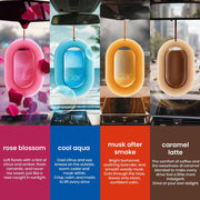 Godrej aer O – Hanging Car Air Freshener – Caramel Latte (7.5g) | Gel Lasts up to 30 days | Car Accessories