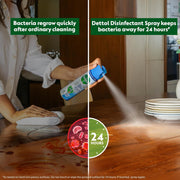 Dettol Disinfectant Sanitizer Spray Bottle | Kills 99.9% Germs & Viruses | Germ Kill on Hard and Soft Surfaces (Spring Blossom, 225ml)