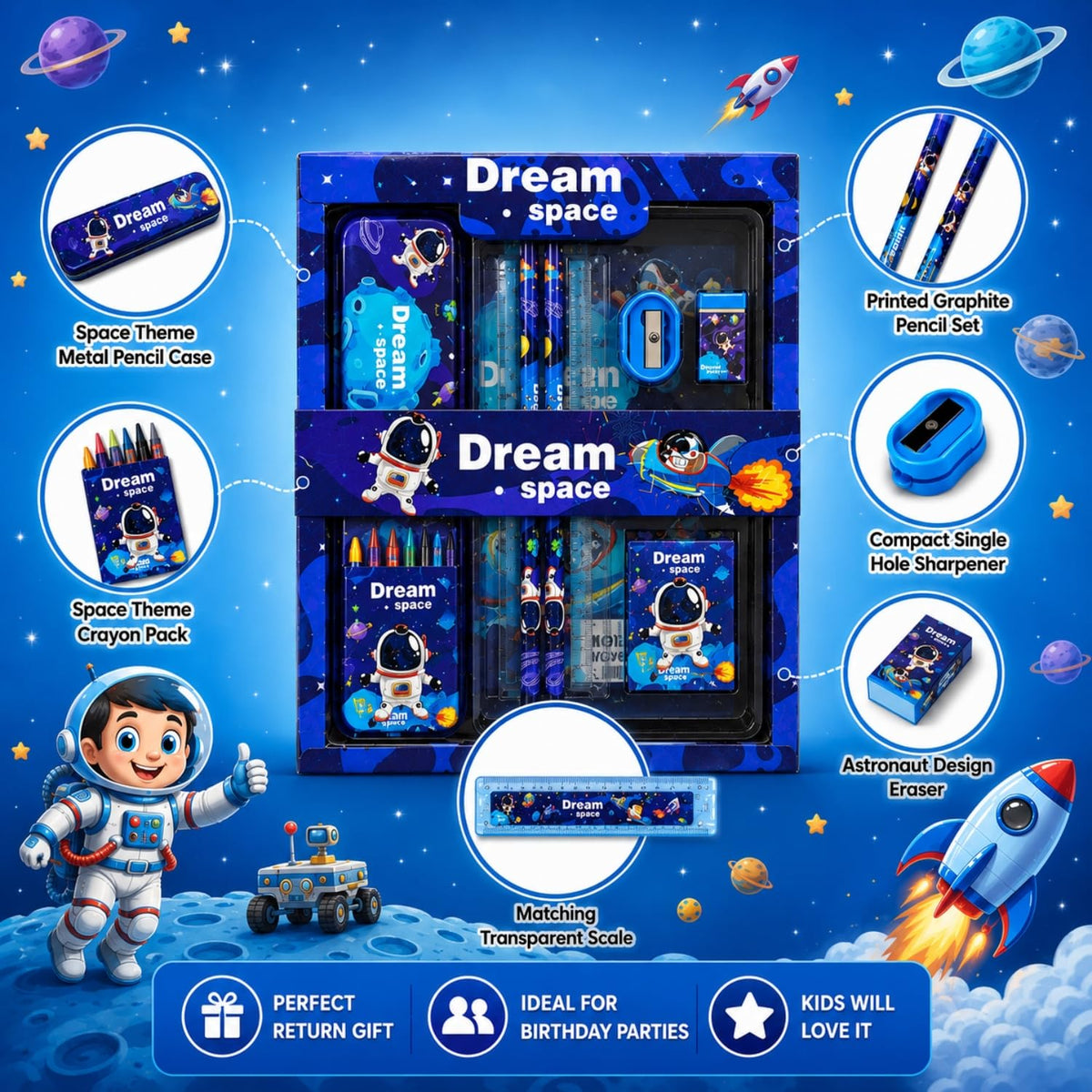 Toy Imagine Pack of 12 Stationery Set for Boys & Girls